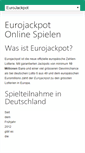 Mobile Screenshot of eurojackpot-info.com
